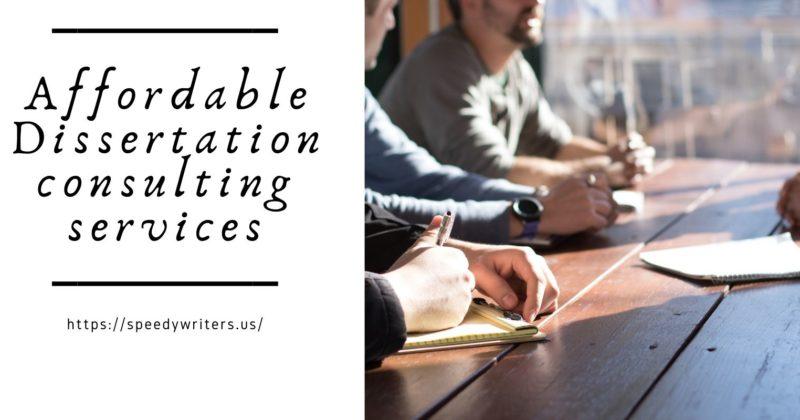 Dissertation consulting services