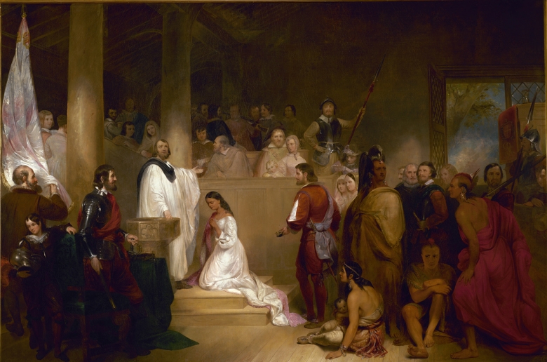 Baptism of Pocahontas by John Gadsby Chapman