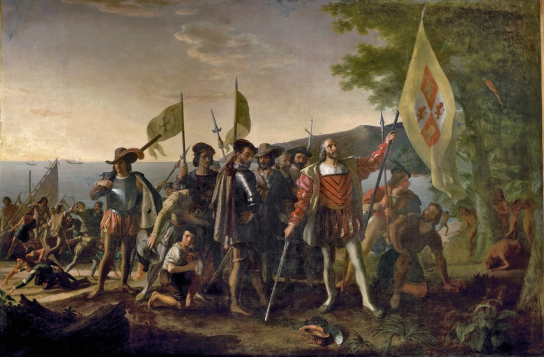 Landing of Columbus by John Vanderlyn