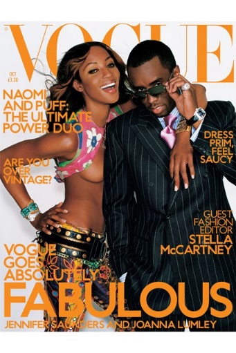   British Vogue Cover (2001) with P. Diddy
