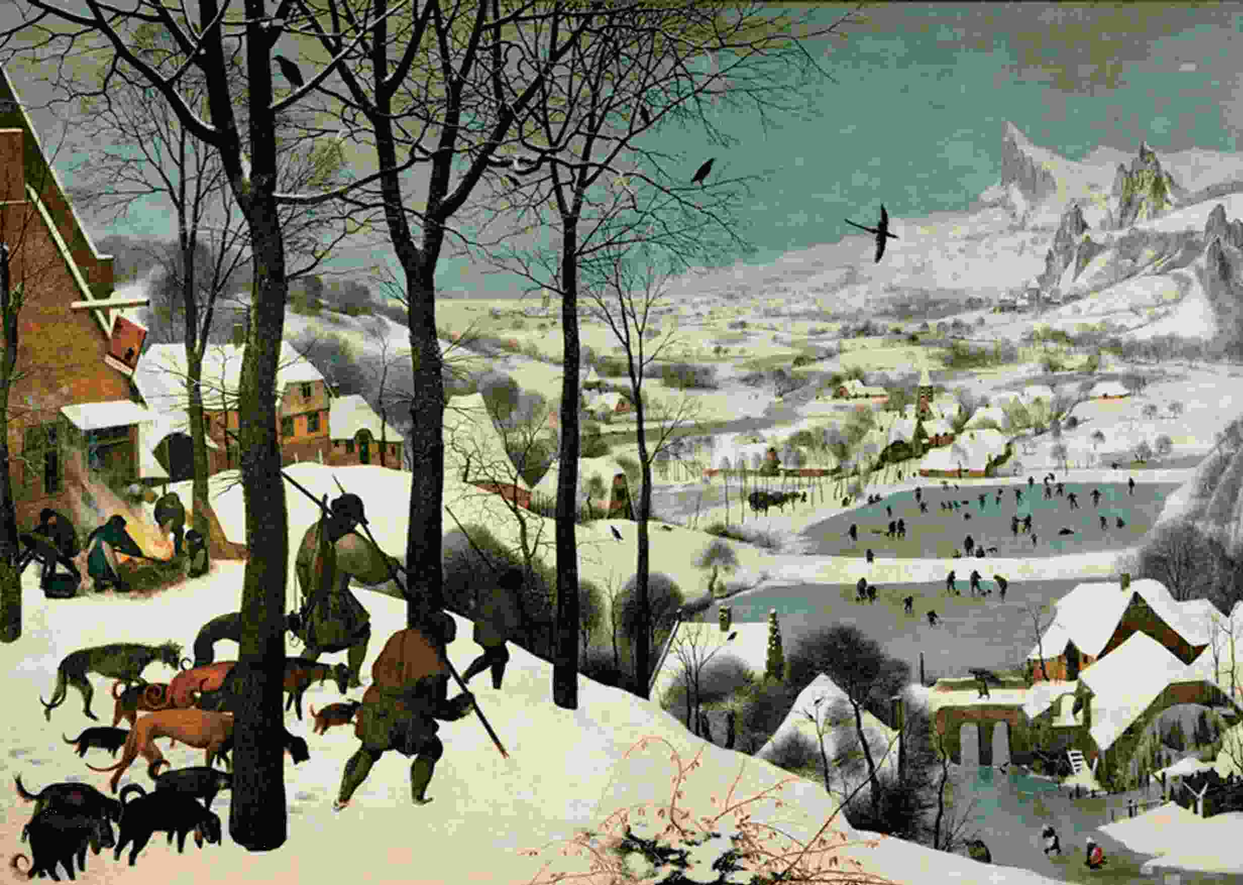 Pieter Bruegel’s Hunters in the Snow of 1565